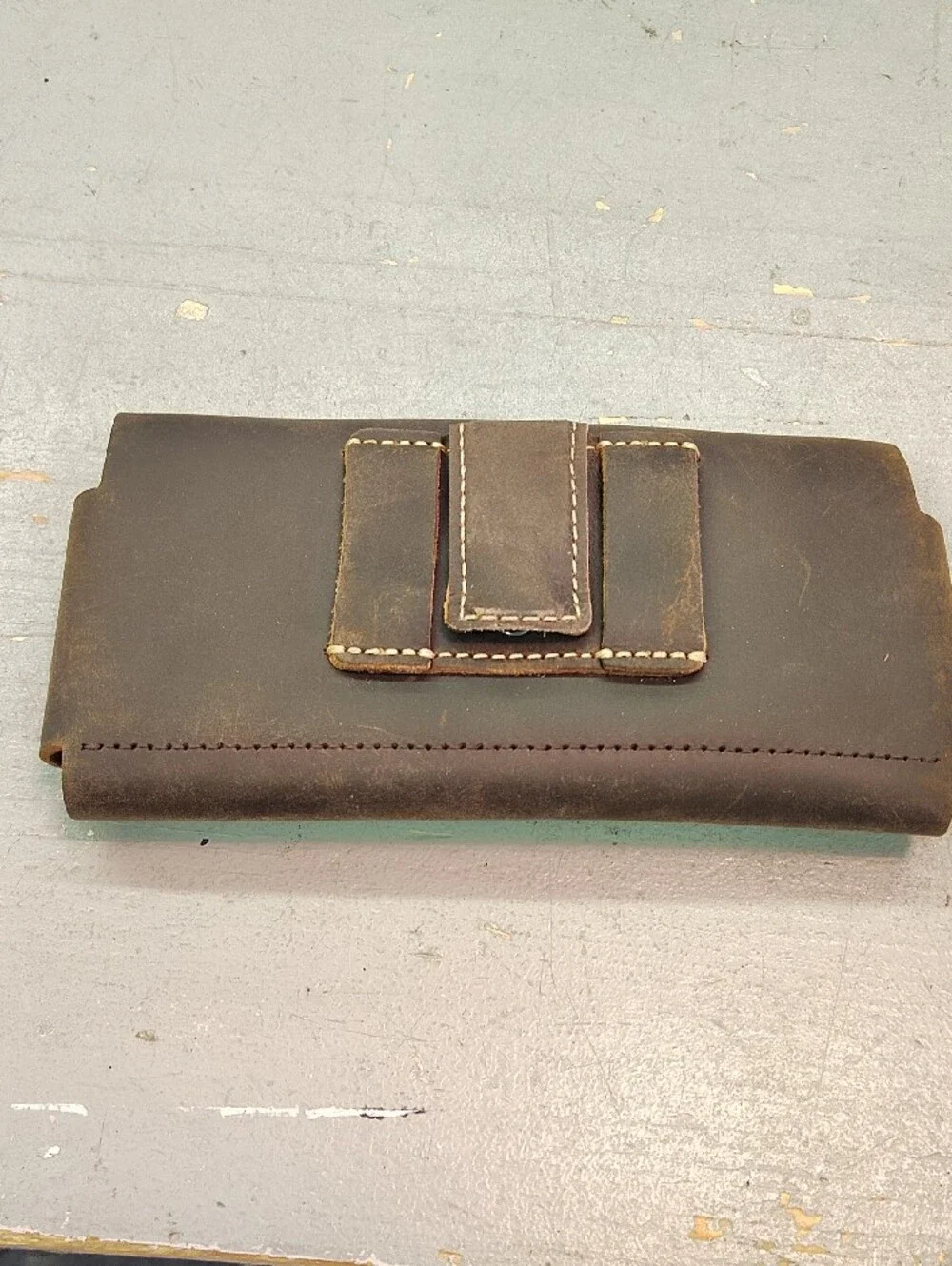 Brown Leather Men’s Wallet & Belt Pouch